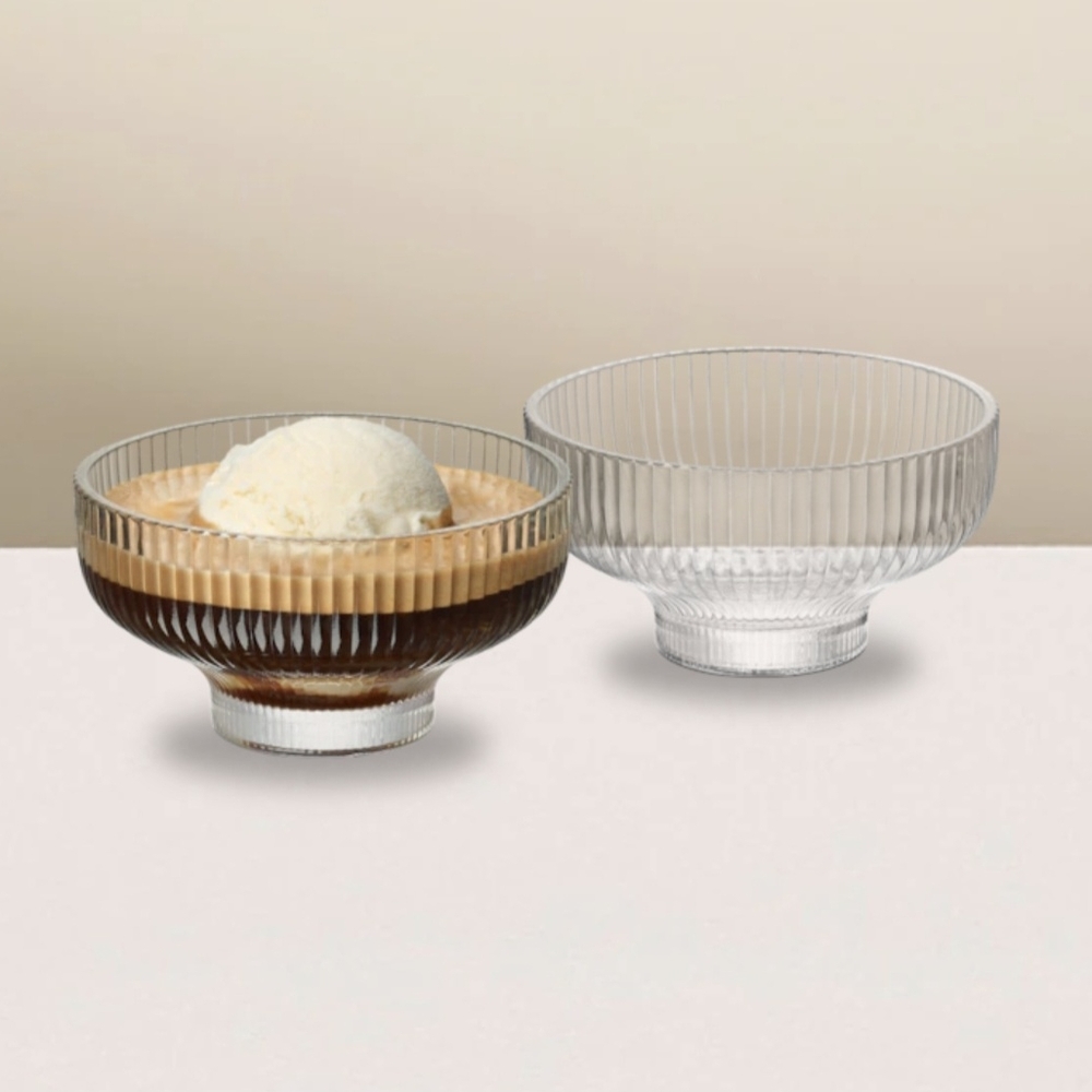 Nespresso Clear Glass Dessert Bowls